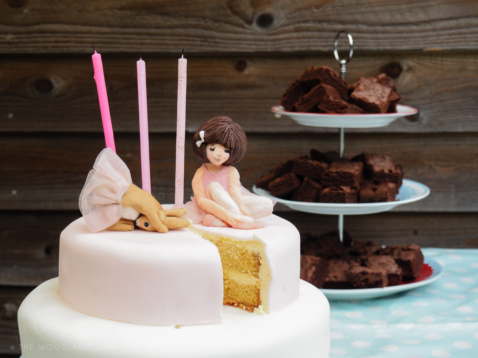 The Woodland Wife - Belle and Boo Ballet Birthday Cake